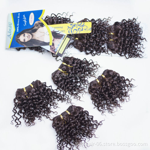 cheap package Brazilian Virgin Hair Weft water Wave 4pcs/lot 100% Jerry curl indian Human Hair Bundles without hair closure